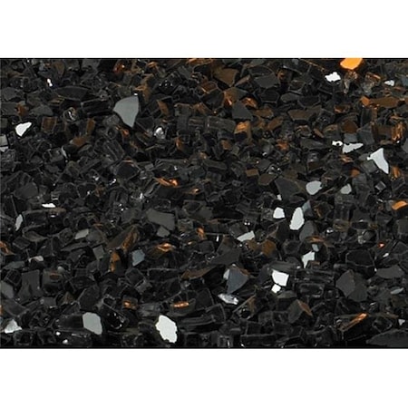 Broilmaster Broilmaster DG1BKP 1 sq. ft. Decorative Polished Reflective Crushed Glass; Black DG1BKP
